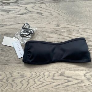 Seafolly Black Bandeau Bikini Top